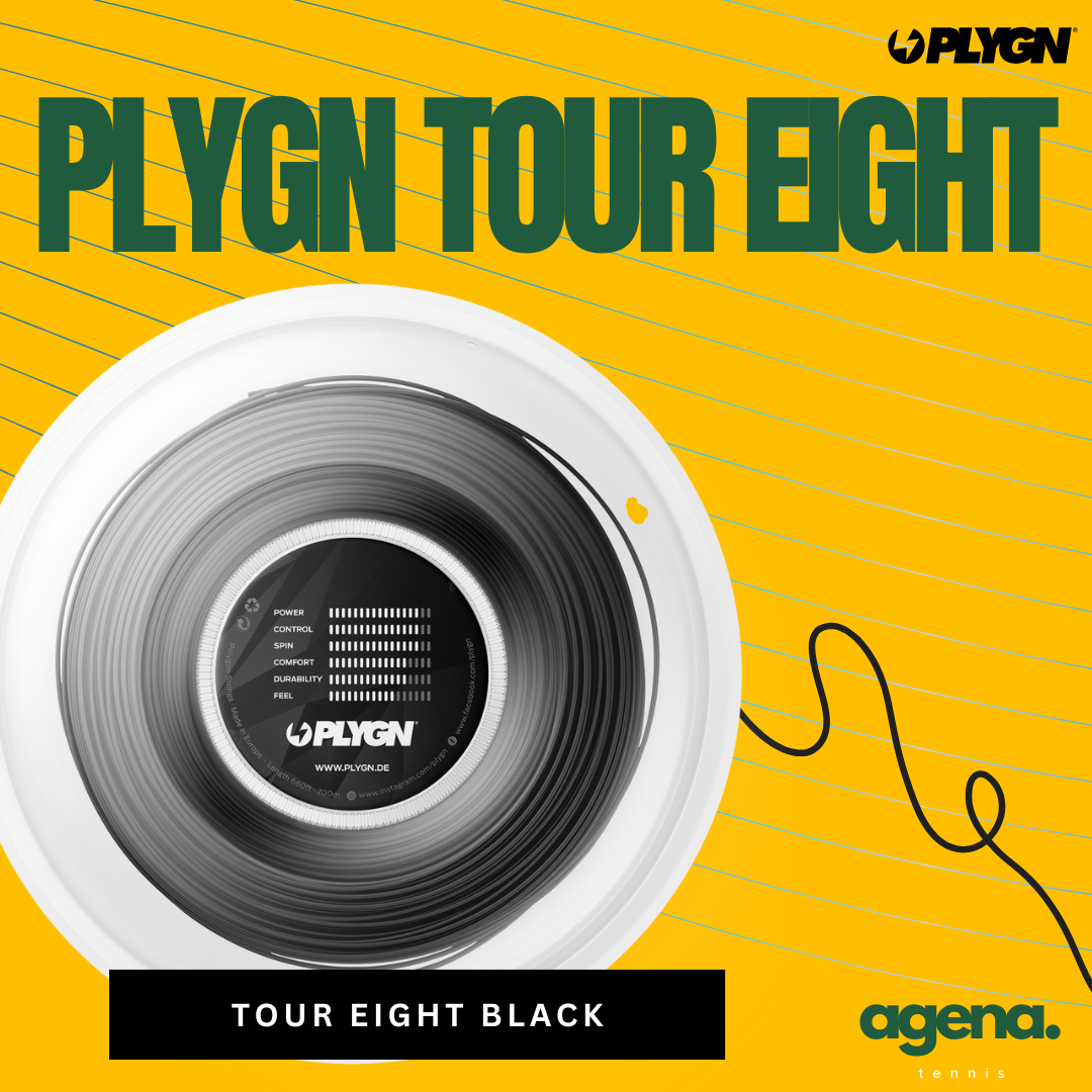 Senar tenis PLYGN Tour Eight octagonal dari Jerman