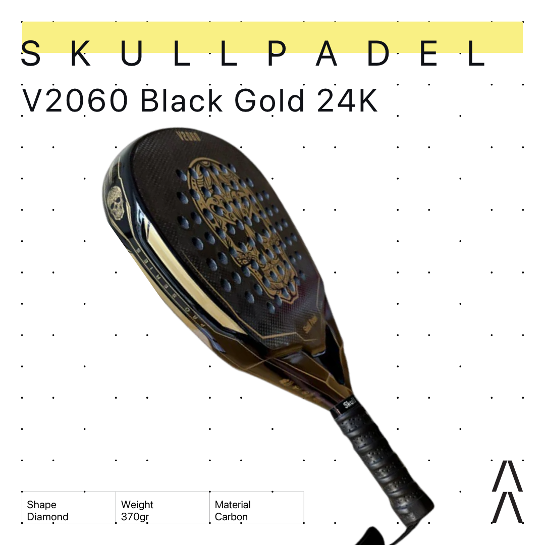 Skull Padel V2060 24K Black Gold