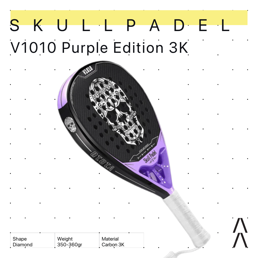 Skull Padel V1010 3K Carbon Purple Edition