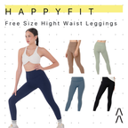 Happyfit Everyday Free Size Fit To XL High Waist Leggings