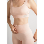 Jungclub Bra and Biker Short Rib Knit Set