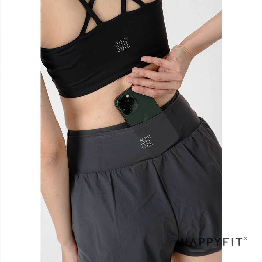 Happyfit Short Pant Windproof High Waist
