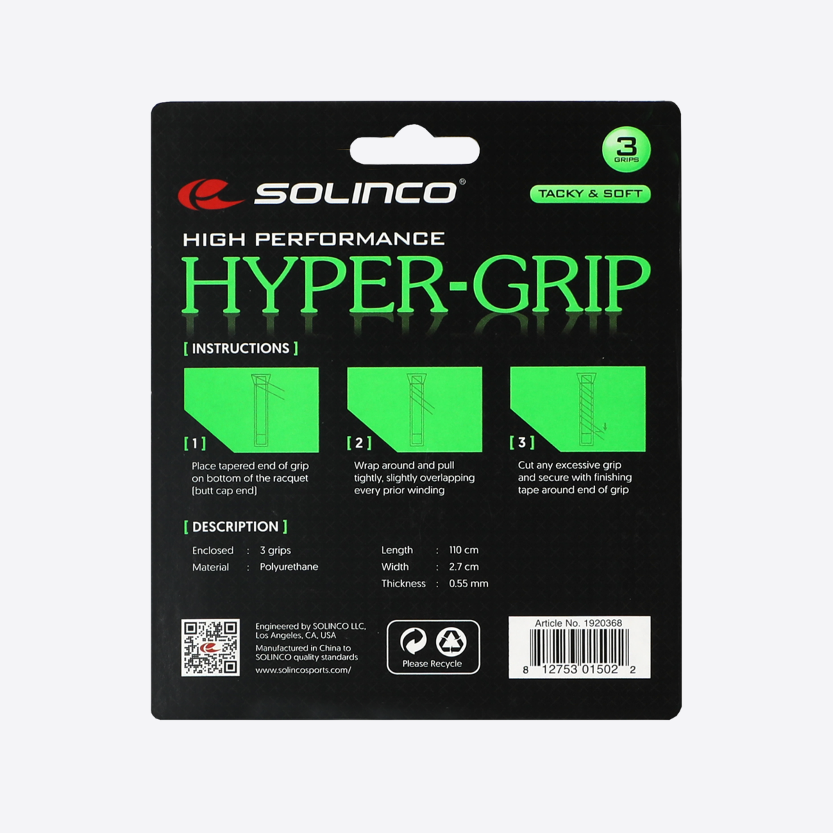 Solinco Hyper-Grip Tennis Overgrip
