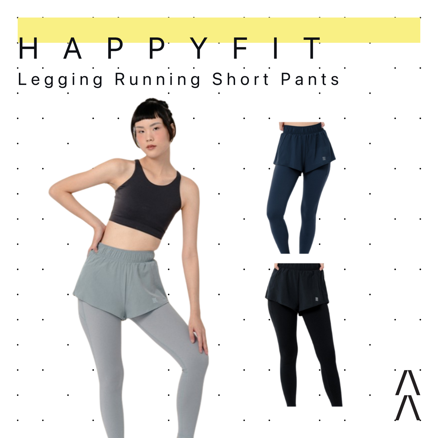 Happyfit Legging Running Short Pants