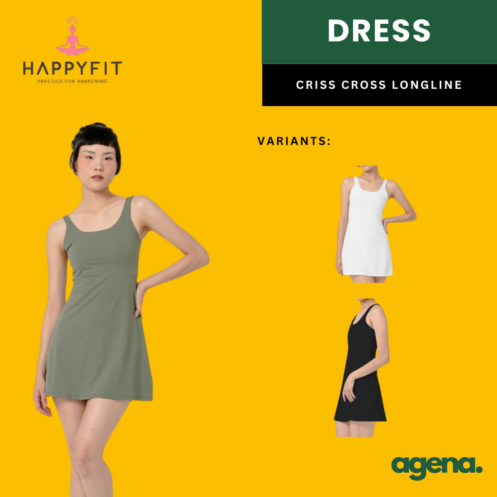 Happyfit Active Dress With Built In Sports Bra and Shorts