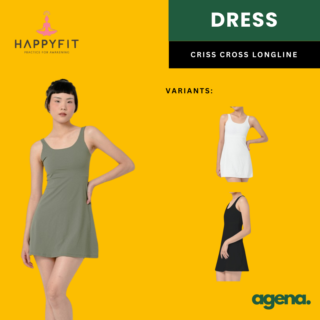 Happyfit Active Dress With Built In Sports Bra and Shorts