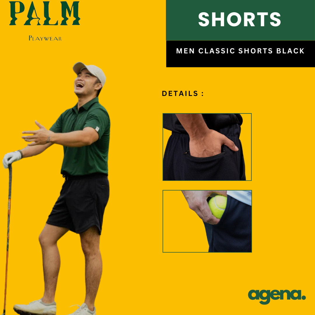 Palm Playwear Men Classic Shorts Black