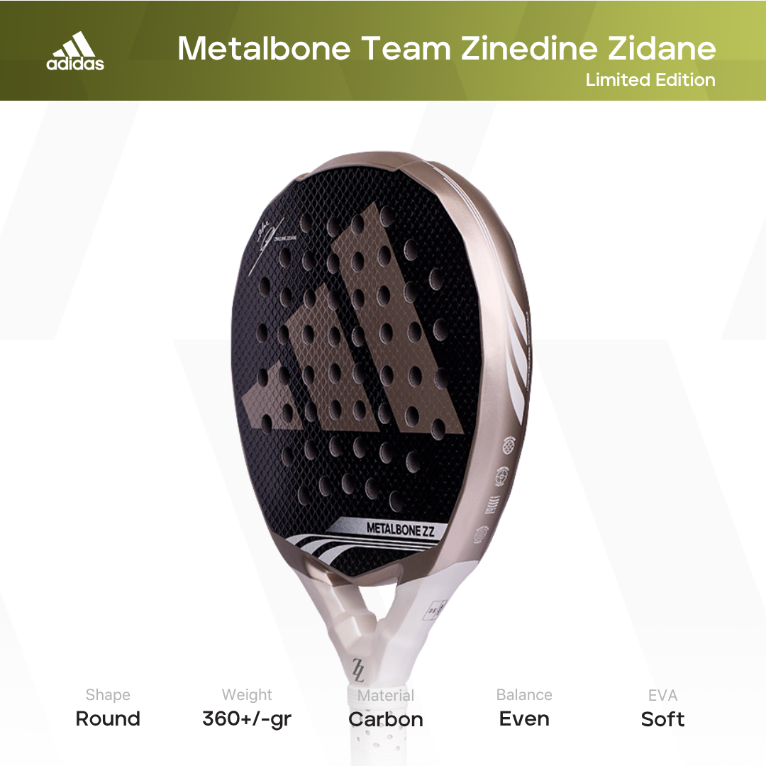 Adidas Padel Metalbone Zinedine Zidane Team Limited Edition 2026 - Raket Padel Tenis/Padel Racket
