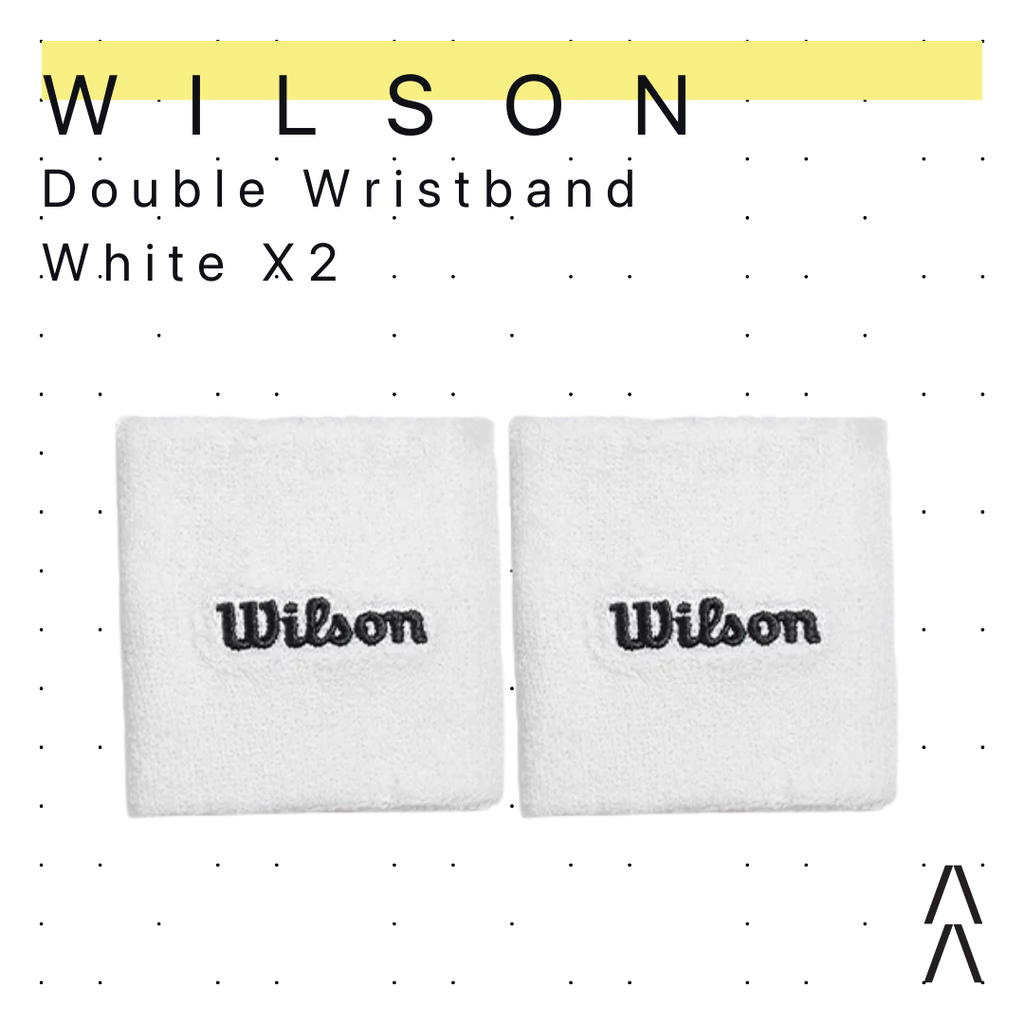 Wilson Double Wristband White X2
