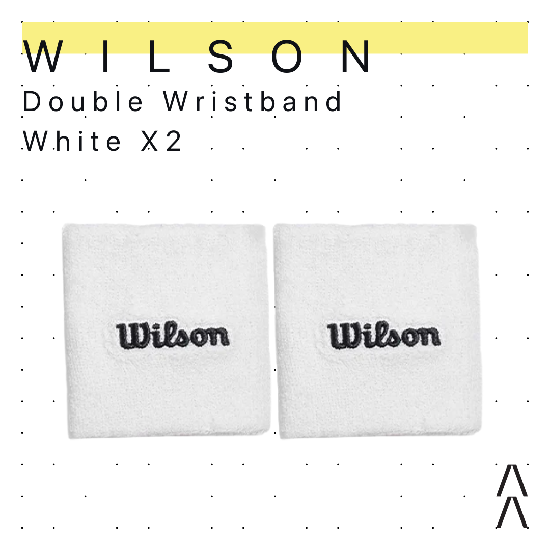 Wilson Double Wristband White X2