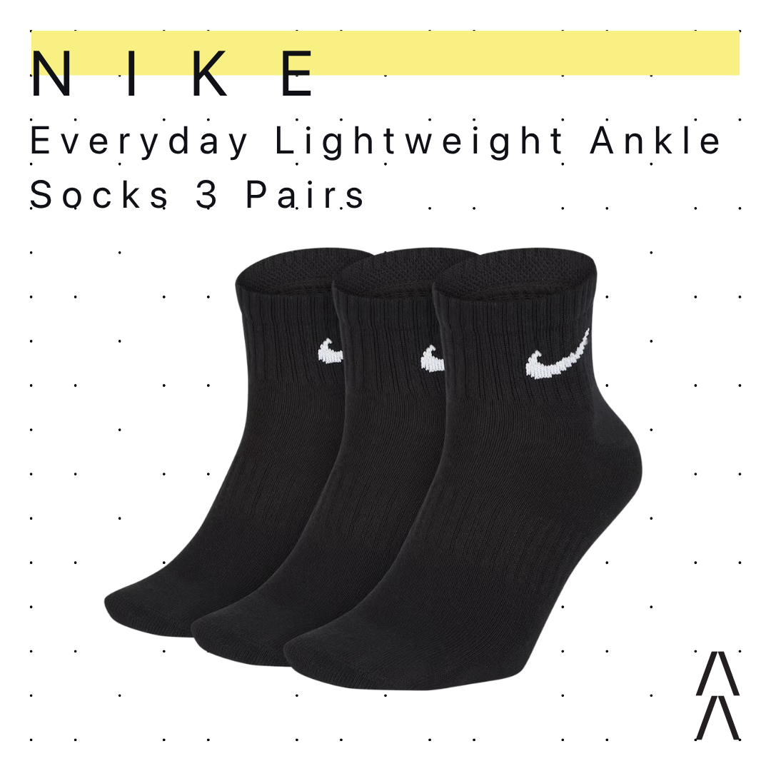 Nike Everyday Lightweight Ankle Socks 3 Pairs