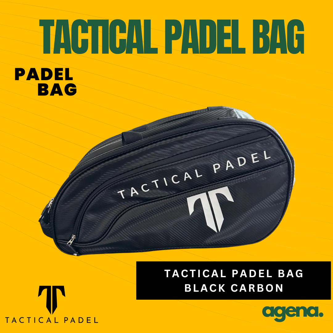 Tactical Padel Bag Black Carbon Master Edition
