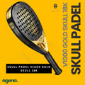 Skull Padel V1000 Gold Skull 18K Carbon