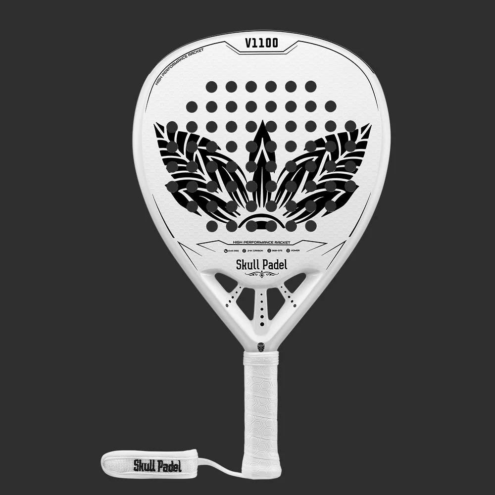 Skull Padel V1100 24K Carbon White Leaf