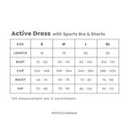Happyfit Active Dress With Built In Sports Bra and Shorts