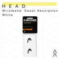 Head Sweat Absorption White Wristband