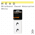 Head Sweat Absorption White Wristband