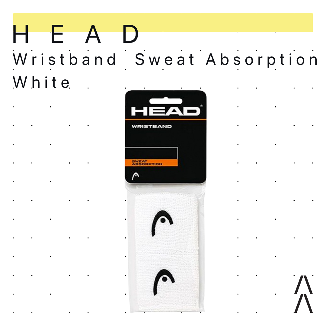 Head Sweat Absorption White Wristband