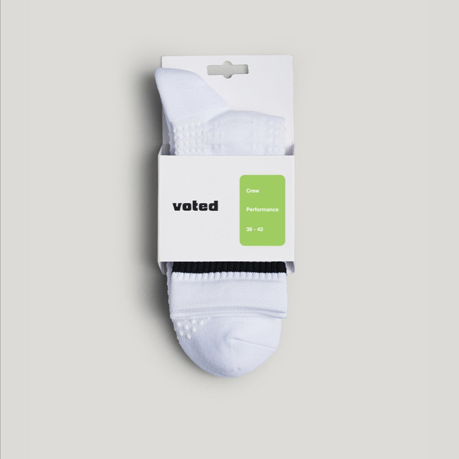 Voted Velocity Socks Full White