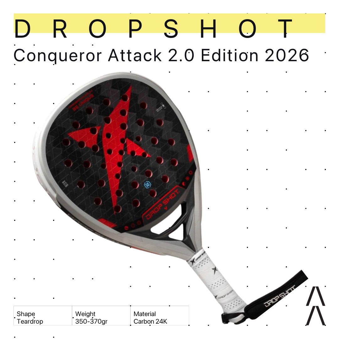 Drop Shot Conqueror Attack 2.0 Edition 2026 - Raket Padel Tenis/Padel Racket