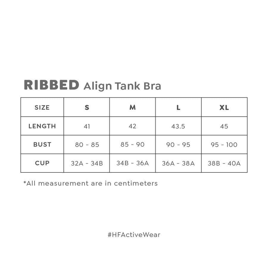 Happyfit Ribbed Align Tank Bra