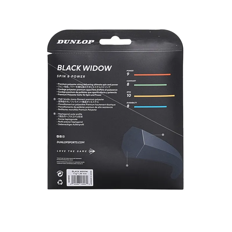 String Dunlop Black Widow Gauge 17 - 1.26mm