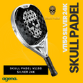 Skull Padel V1150 24K Carbon Silver
