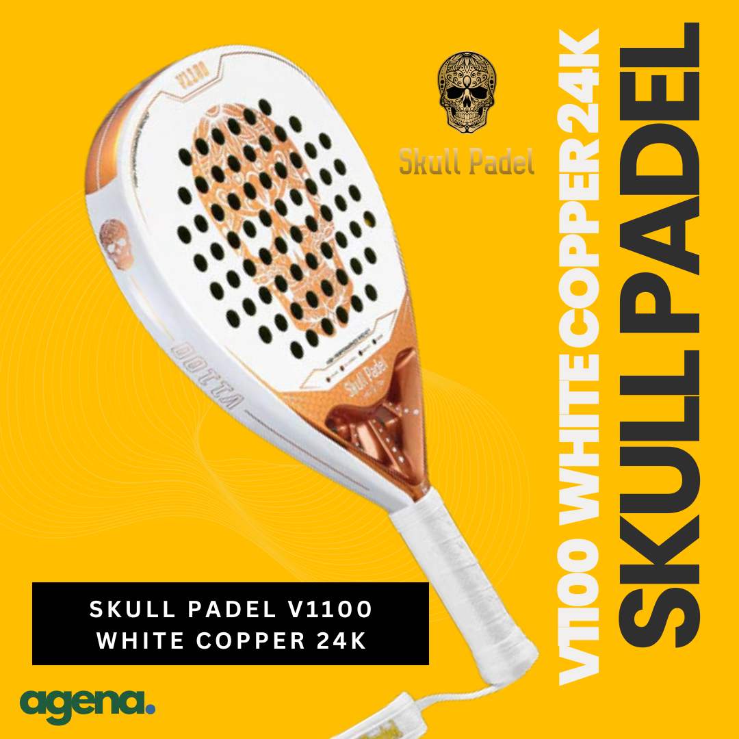 Skull Padel V1100 24K Carbon White Copper