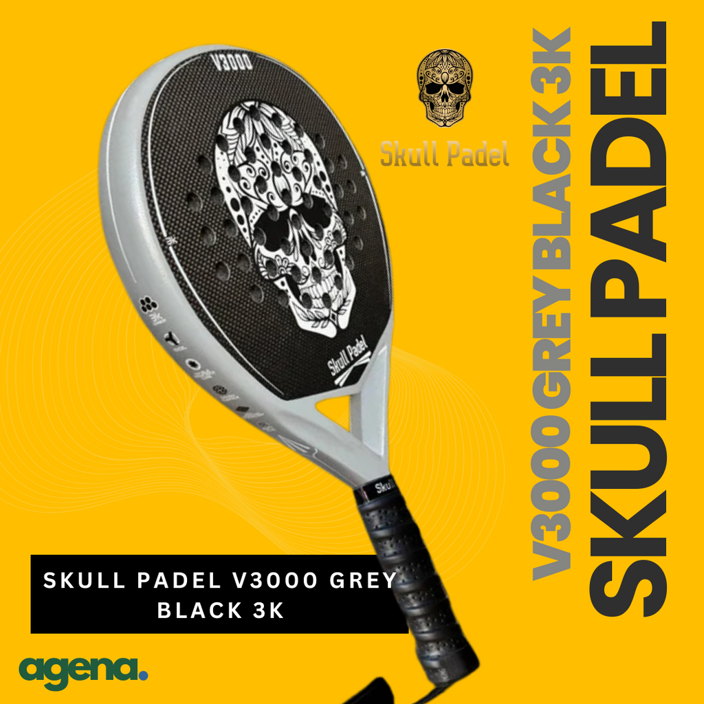 Skull Padel V3000 3K Grey Black