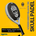 Skull Padel V3000 3K Grey Black