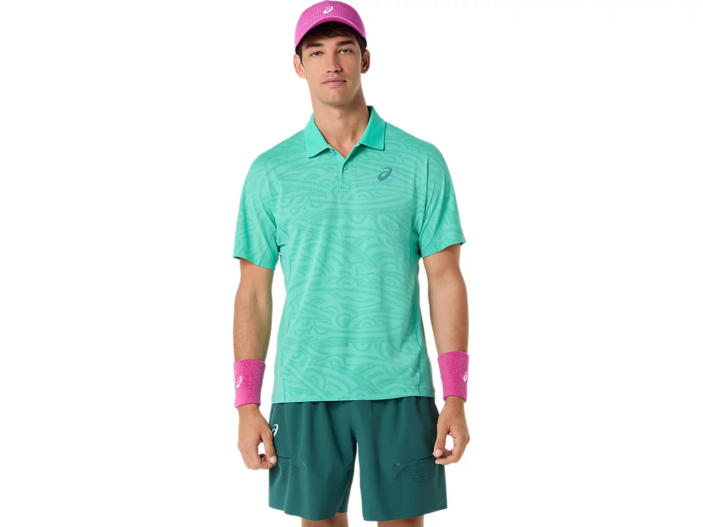 Asics Men's Match Jacquard Polo SS Top