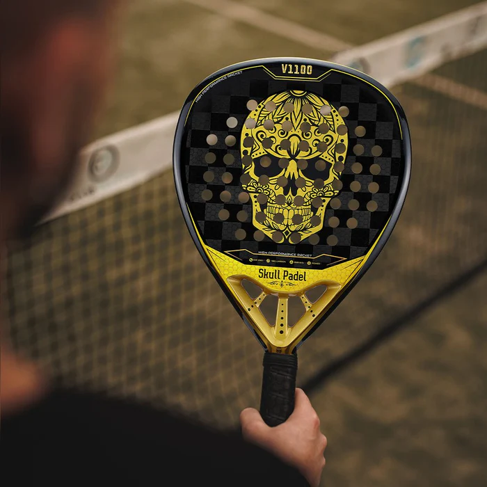 Skull Padel V1100 24K Carbon Gold Black