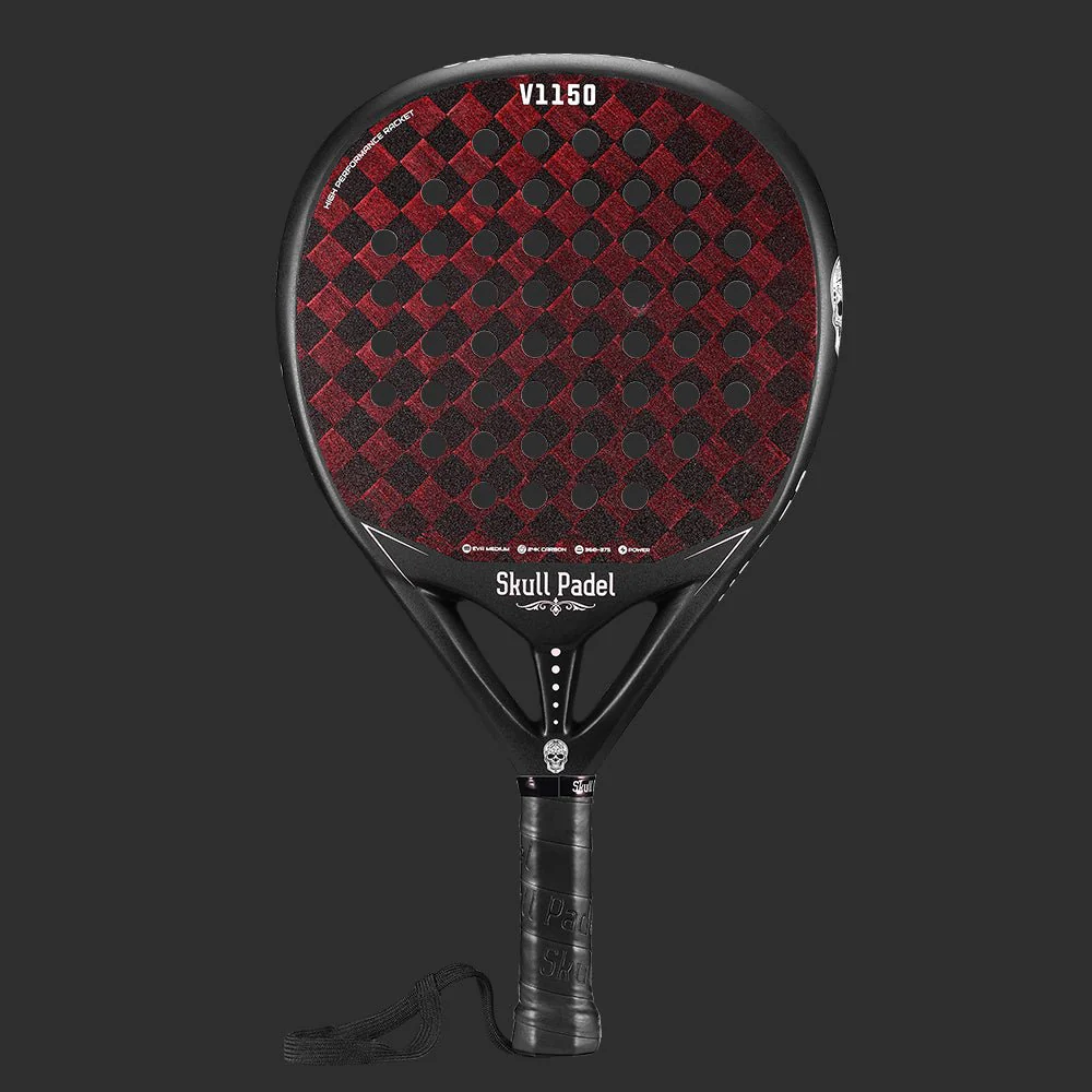Skull Padel V1150 24K Carbon Red Black