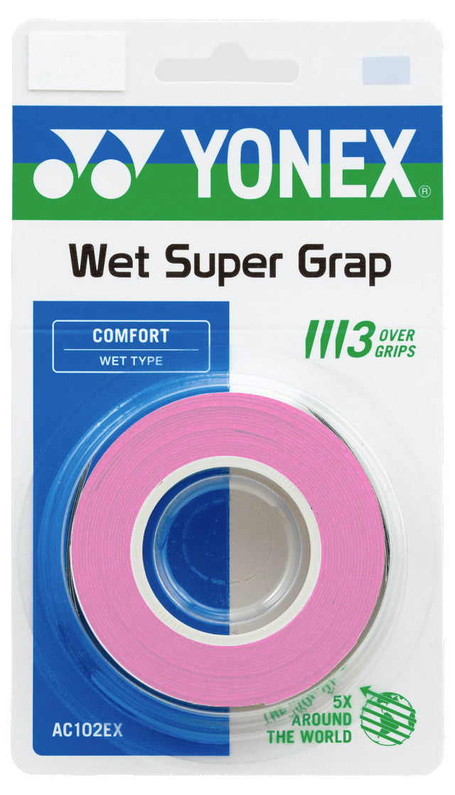 Yonex Wet Super Grap Tennis Overgrip 3 Pack