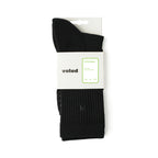 Voted Padel Series Crew Black Socks