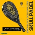 Skull Padel V1000 Black Gold Skull 18K Carbon