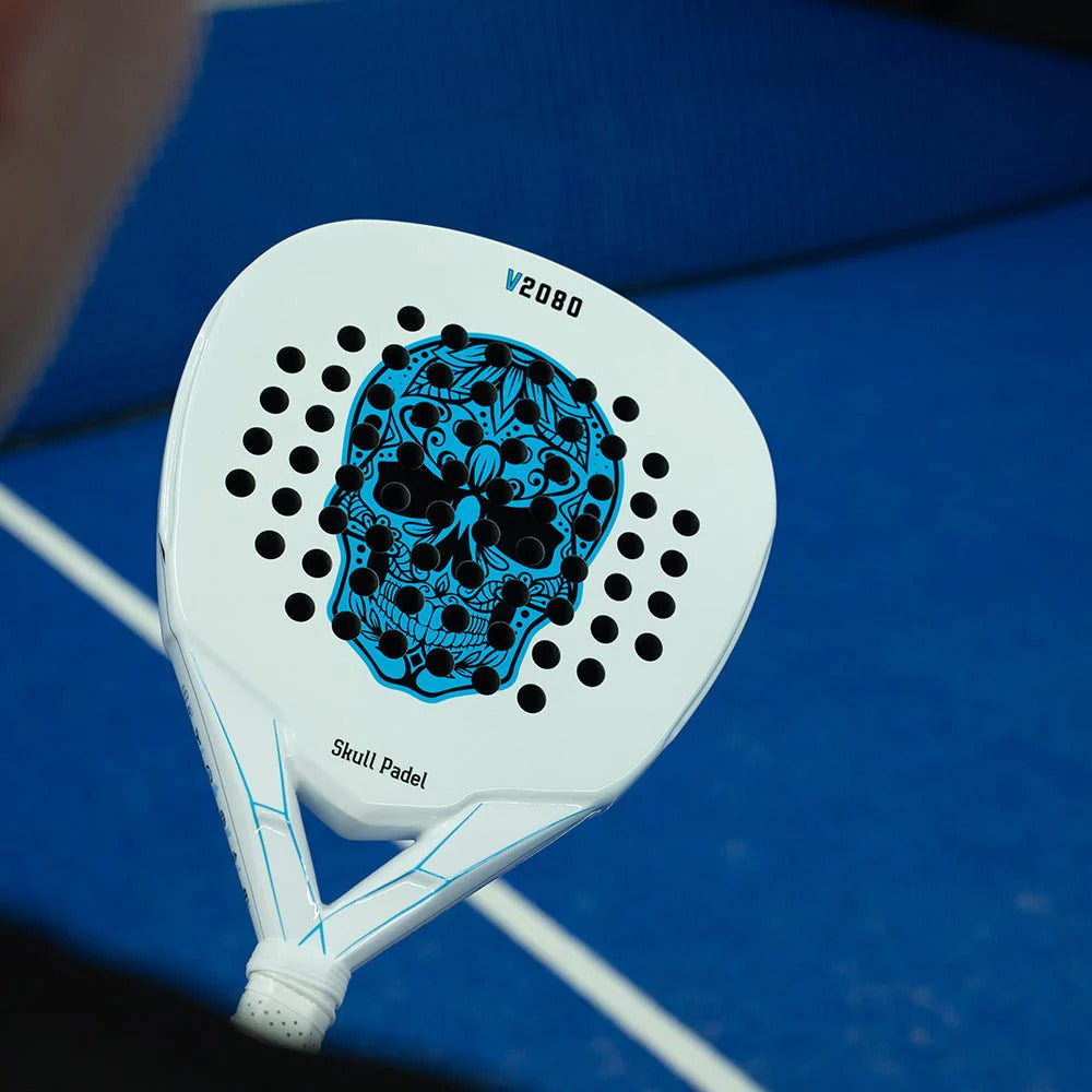 Skull Padel V2080 12K White Blue