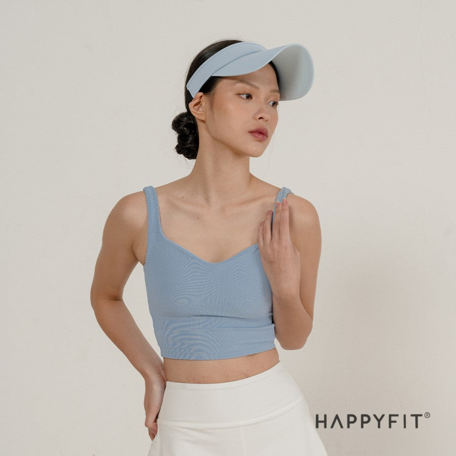 Happyfit Ribbed Tennis Tank Sports Bra
