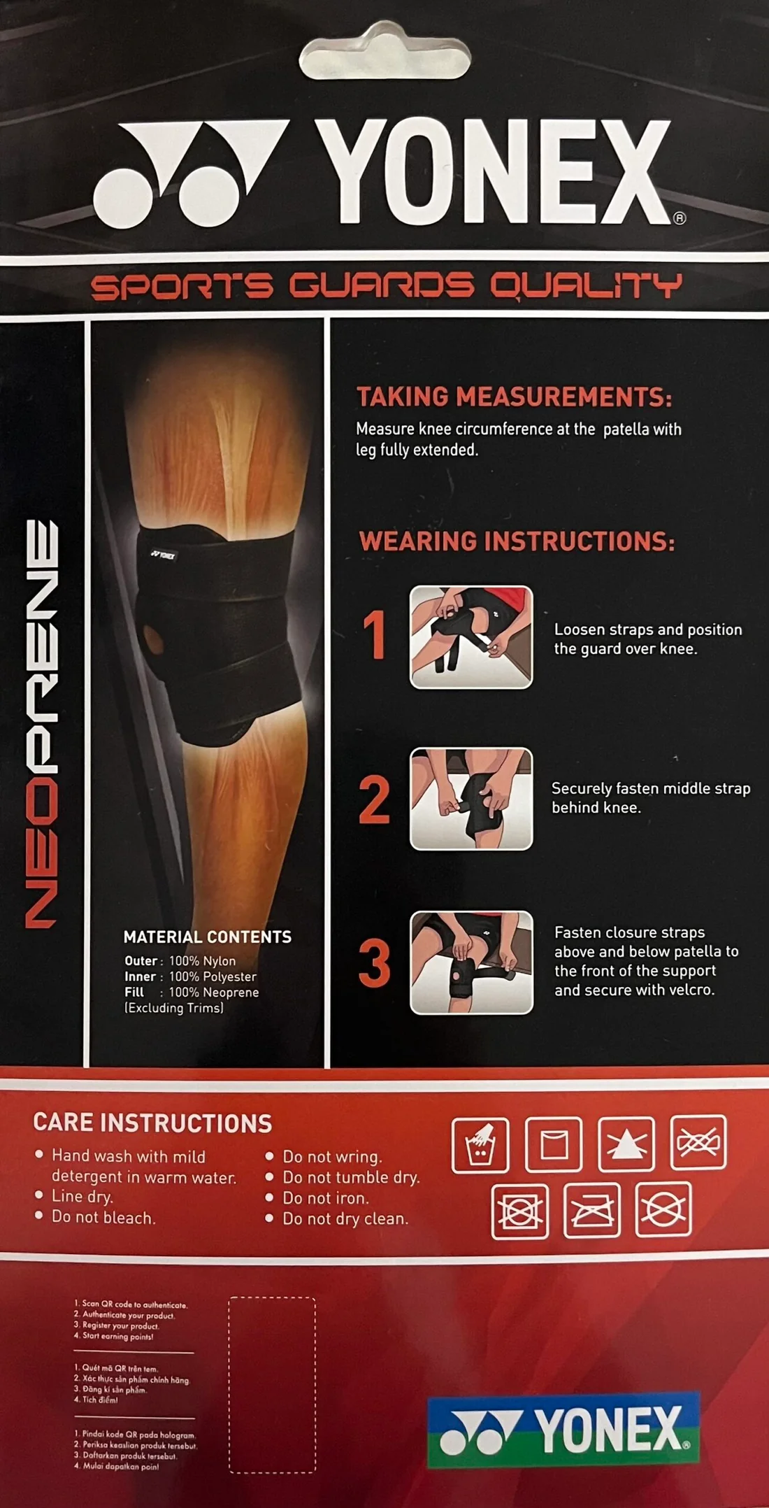 Yonex Open Knee Support SRG622