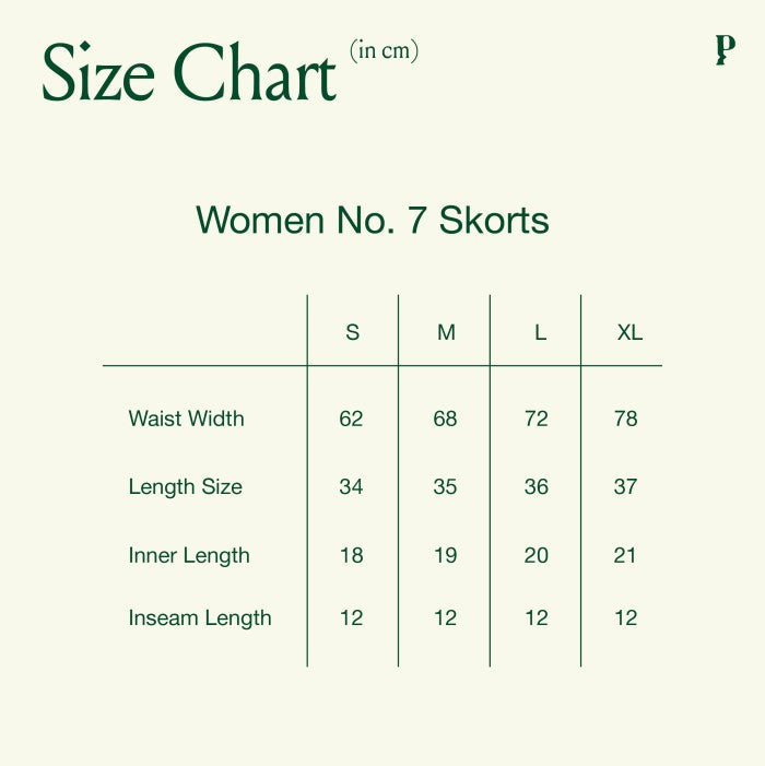 Palm Playwear Women No.7 Skort Line White