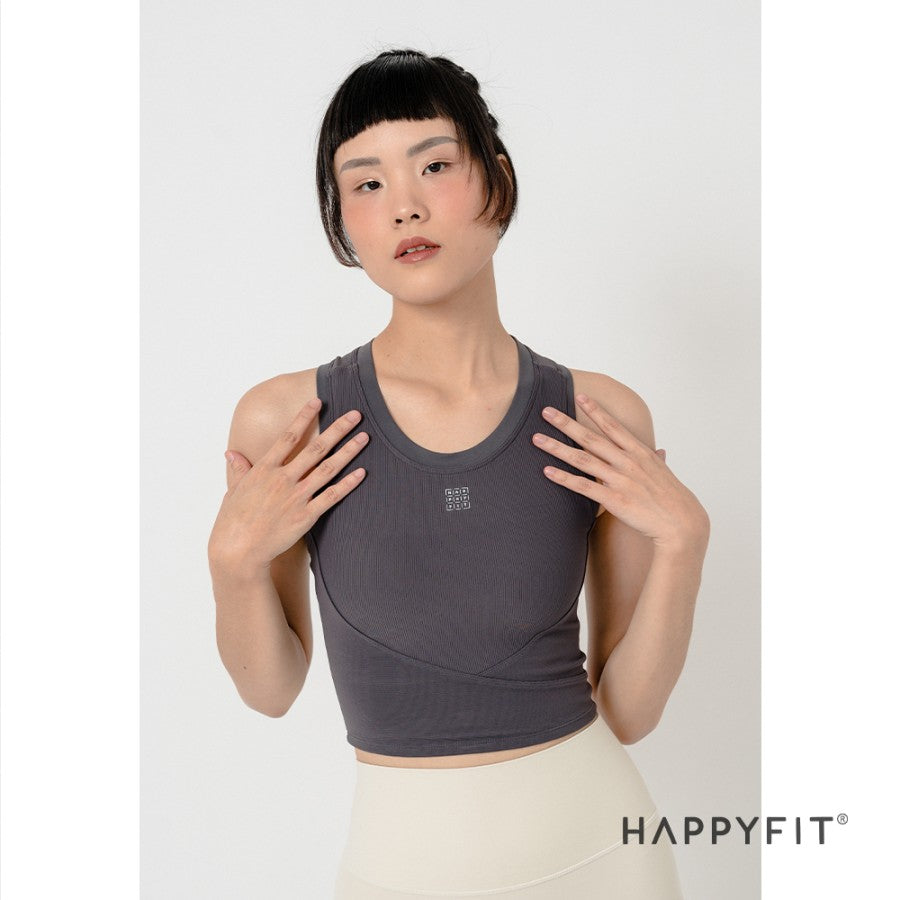 Happyfit Ribbed Align Tank Bra