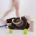 Swing Swish Swoosh Tennis Totebag Brown
