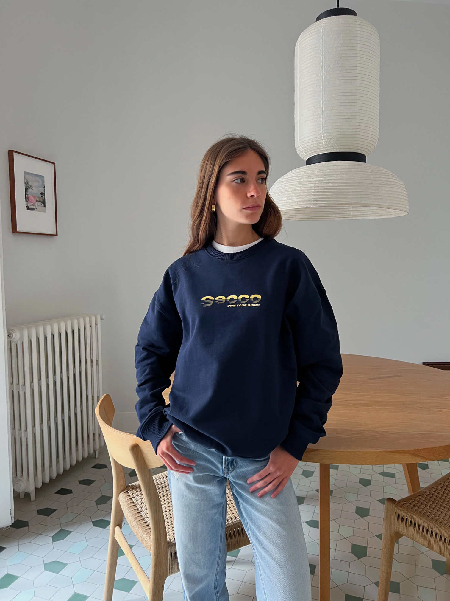 Secco Own Your Grid Crewneck