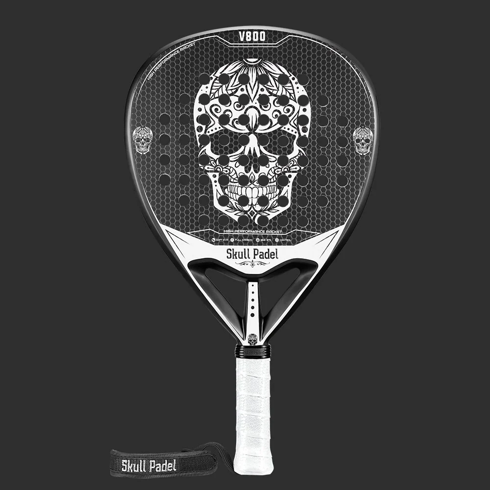 Skull Padel V800 1K Carbon White Edition