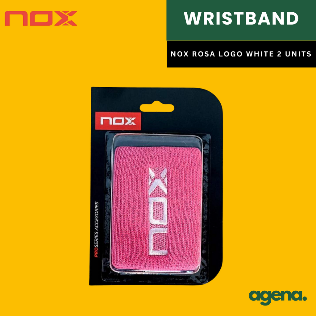 Nox Rosa Logo Blanco Wristband