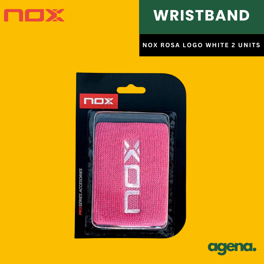 Nox Rosa Logo Blanco Wristband
