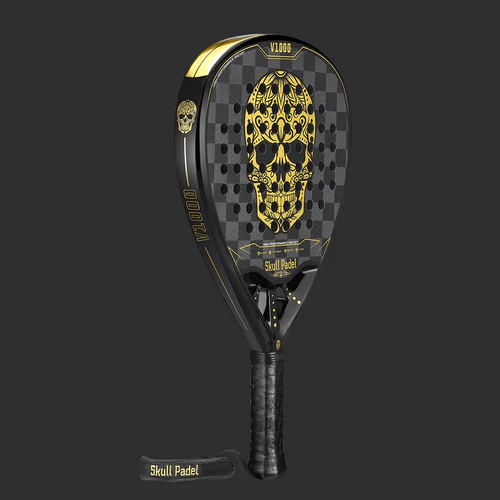 Skull Padel V1000 Black Gold Skull 18K Carbon