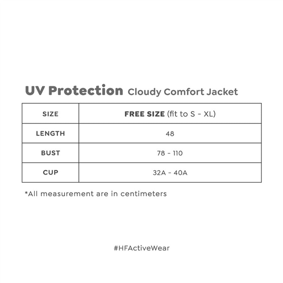 Happyfit UV Protection Crop Jacket Cloudy Comfort