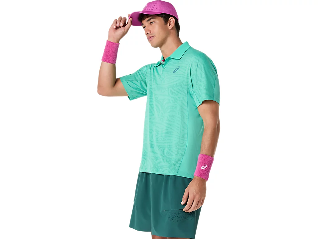 Asics Men's Match Jacquard Polo SS Top