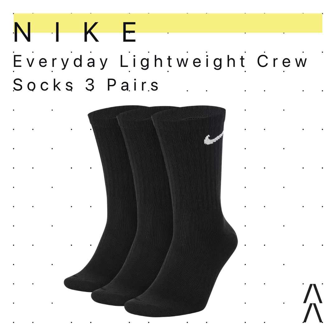 Nike Everyday Lightweight Crew Socks 3 Pairs